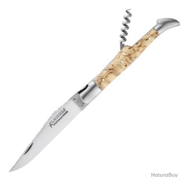 Couteau Laguiole 2 pi�ces Gilles� de Fontenille Pataud gamme "Tradition" bouleau 12cm