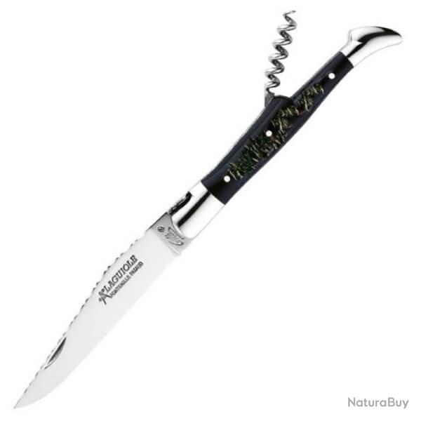 Couteau Laguiole 2 pices Gilles de Fontenille Pataud gamme "Tradition" corne de buffle 12cm