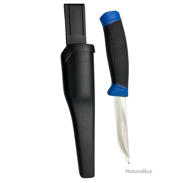 Couteau Acier Inoxydable 21 cm Emouture Scandinave P�che Chasse Camping BBQ Cuisine Multifonction