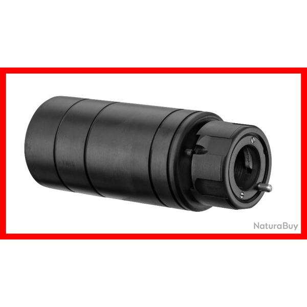 SILENCIEUX SAI M80CQS50 CAL 5.56 AVEC FIXATION QD POUR CACHE FLAMME A2