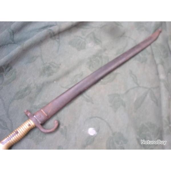 baionnette de Chassepot ( Manufacture Imp�riale de Saint-Etienne ) mai 1870