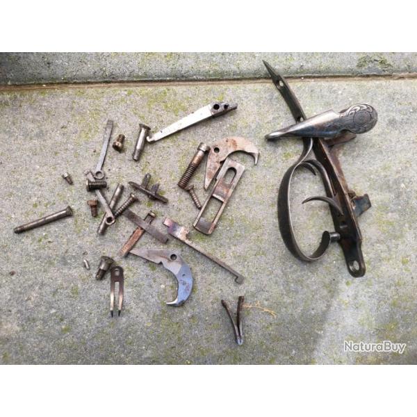 lot de pi�ces de fusil juxtapos� calibre 16 inconnu ( voir les photos )