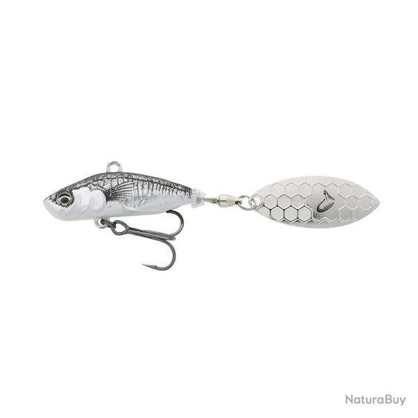 Tail Spinner Savage Gear 3D Sticklebait Tailspin 13g 13g Black Silver 7,3cm