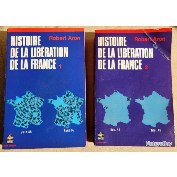 MILITARIA: Histoire de la Lib�ration Fran�aise (2 Volumes) - Robert ARON (1959)