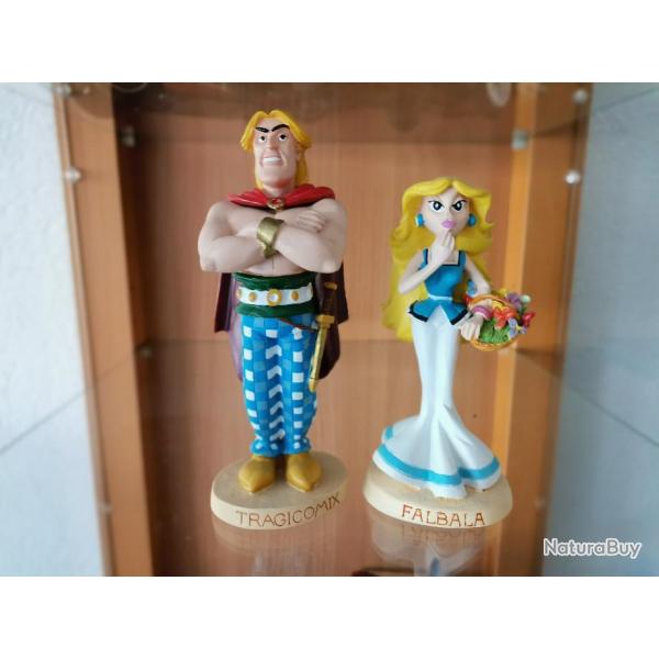 Ensemble figurines Tragicomix et Falbala