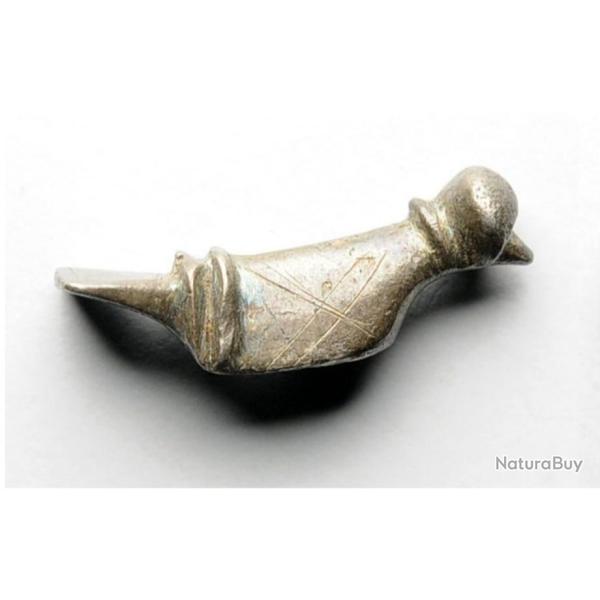 Empire Romain : magnifique fibula petit oiseau, Argent! (1er -2e siecle AD)