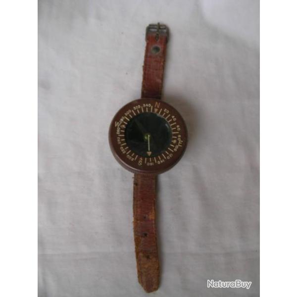 WW2/POSTWAR US BOUSSOLE DE POIGNE TYPE PARA AMRICAINE AVEC BRACELET PERSONNALISE