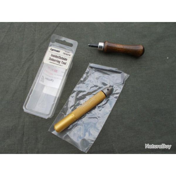 Outils manuels LYMAN pour �bavurer les douilles / Etuis