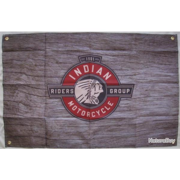 DRAPEAU  USA  MOTO INDIAN 60X90cm Ref.68