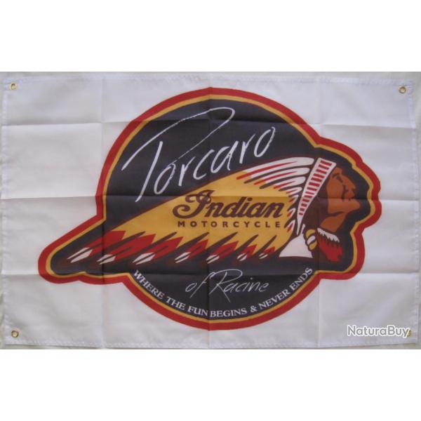 DRAPEAU  USA  MOTO INDIAN 60X90cm Ref.69