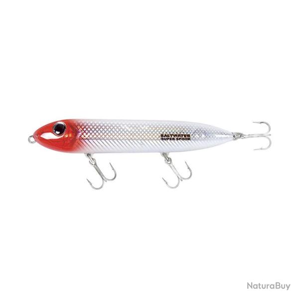 Super Spook 125mm 25gr Heddon Blanc tte rouge