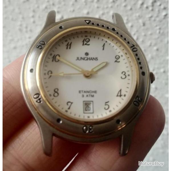 JUNGHANS MONTRE A QUARTZ HOMME/FEMME EN TR�S BON �TAT PILE NEUVE