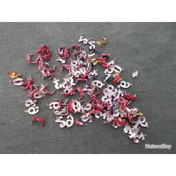 Lot de chiffres petit modules pour �cussons ou �paulettes FRANCE