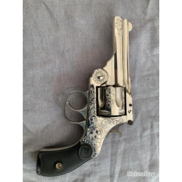 REVOLVER HARRINGTON RICHARDSON DOUBLE ACTION cal . 38SW Long , �TAT NEUF, Cat D, vente libre !