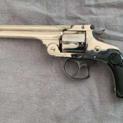 MAGNIFIQUE REVOLVER SMITH & WESSON 5 POUCES cal .38 S&W &Eacute;TAT NEUF - Cat D vente libre !