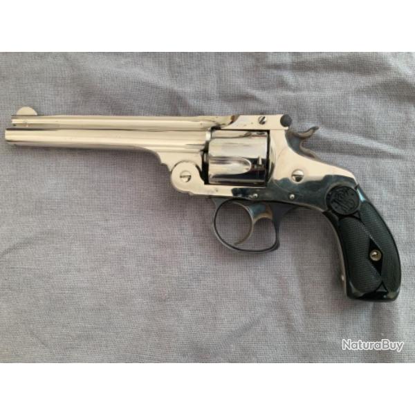 MAGNIFIQUE REVOLVER SMITH & WESSON 5 POUCES cal .38 S&W �TAT NEUF - Cat D vente libre !