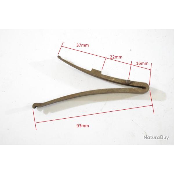 Grand ressort de platine pour arme ancienne, fusil poudre noire, chasse. Armurier, r�paration (D)