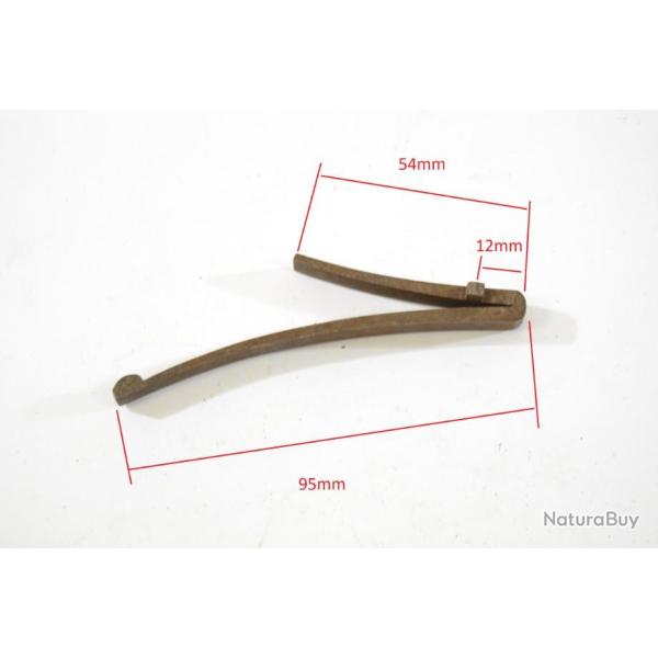 Grand ressort de platine pour arme ancienne, fusil poudre noire, chasse. Armurier, r�paration (F)