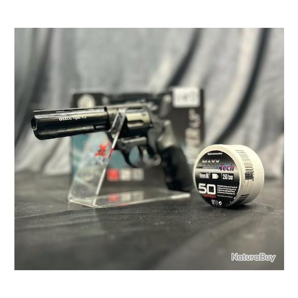 Pack REVOLVER VIPER 4.5'' + Munitions - NOIR/BLACK 9MM R