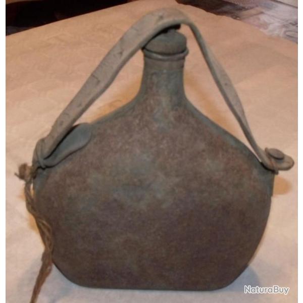 Gourde en acier WW1 ou WW2