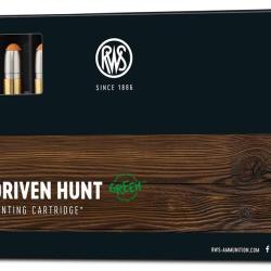 Boites de 20 cartouches RWS driven hunt green Cal.300win 165GR 10,7G