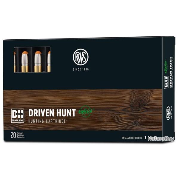 Boites de 20 cartouches RWS driven hunt green Cal.300win 165GR 10,7G