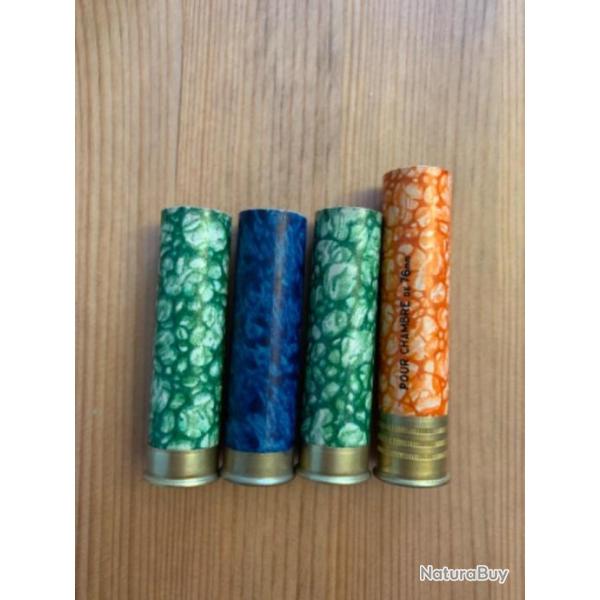 Douilles Manufrance calibre 20 marbr�es rare