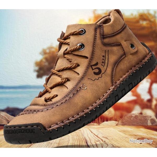 Chaussure BRITISH REAON en cuir fendu, haute qualit� du 38 au 47