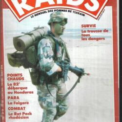 Raids 17 &eacute;puis&eacute; &eacute;diteur , trousse de survie, rat pack rhod&eacute;sien, fran&ccedil;ais en rhod&eacute;sie 2, folgore