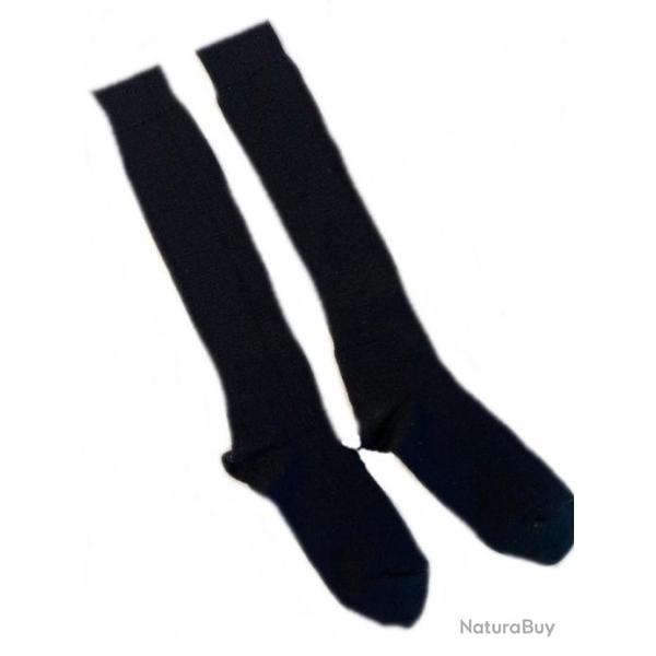Paire de chaussettes en laine noire de l'arme franaise hiver et mi saison