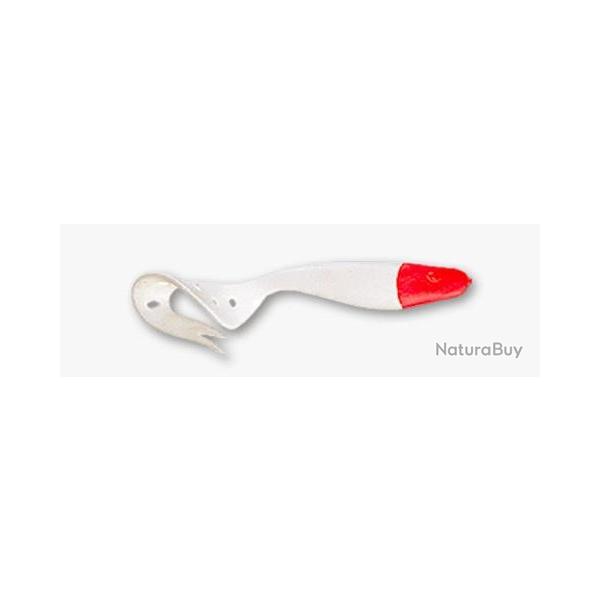 Leurre Souple Delalande Sandra 9cm 061 - Blanc T�te Rouge 9cm A l'unit�