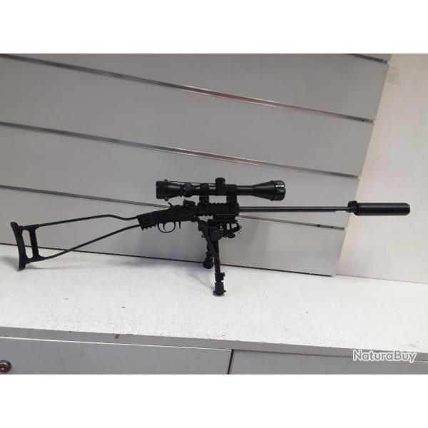 Carabine Chiappa LITTLE BADGER cal.17hmr + lunette 3-9x40 + bipied + silencieux