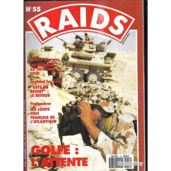 Raids 55 bouclier du d�sert , guerre du golfe , avec les derniers loups de l'atlantique lorient,sac