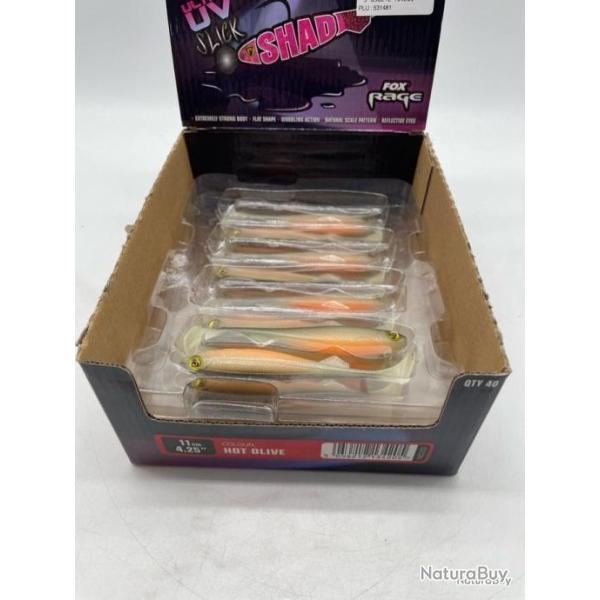 Leurre souple Fox Rage slick shad 11 cm orange
