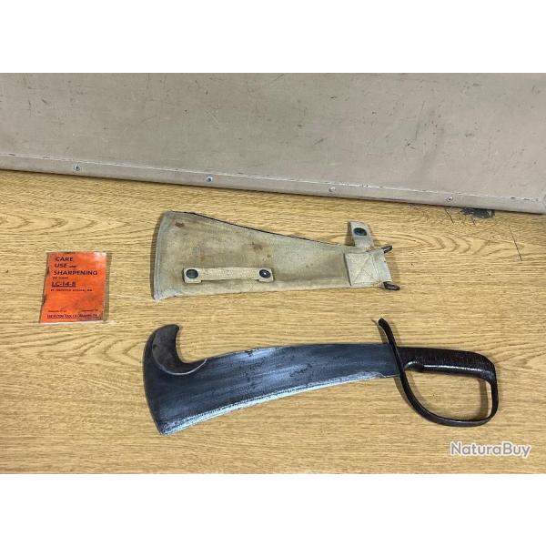 RARE ORIGINAL AUTHENTIQUE US ARMY WW2 MACHETTE SURVIVAL WOODMAN'S PAL LC-14-B EX CONDITION !!!