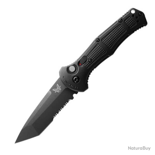 Couteau Automatique mixte Benchmade Claymore Noir Tanto