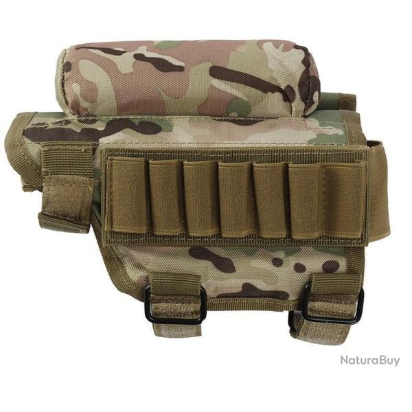 Appuie joue cartouchire tactique en cordura CAMO