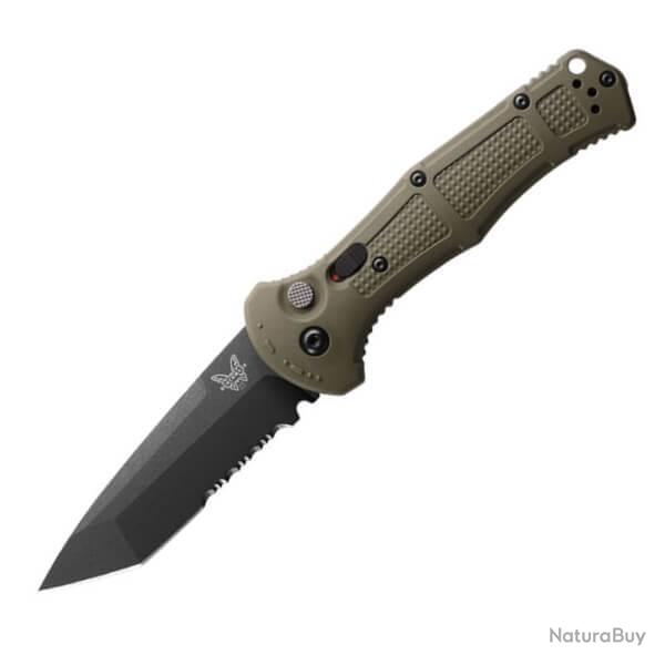 Couteau Automatique mixte Benchmade Claymore lame Tanto