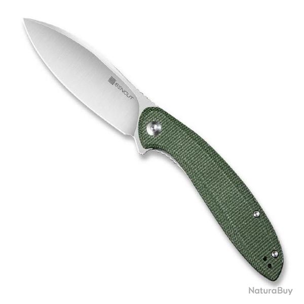 Couteau "San Angelo", Manche micarta vert [Sencut]