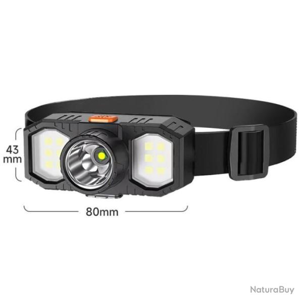 Lampe frontale LED Rechargeable cble fournis