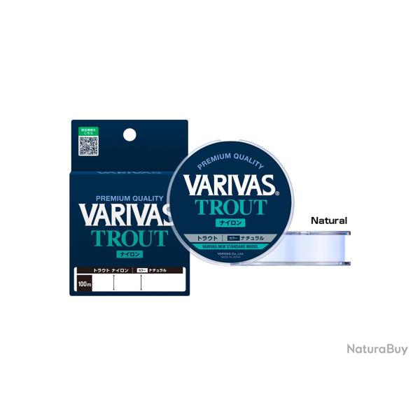 Nylon Varivas Trout Natural 100m 3 lb 0,148mm