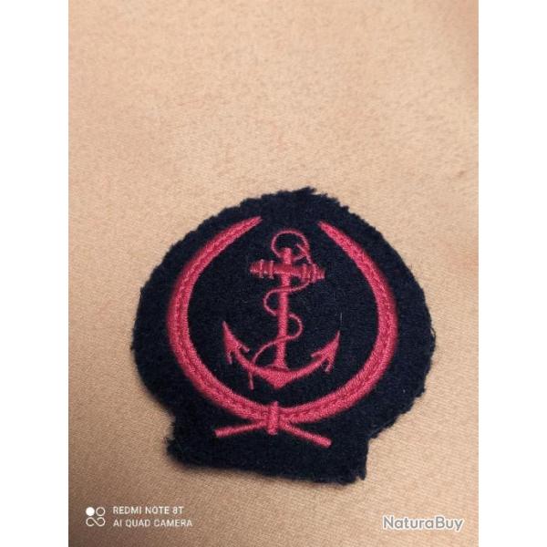 MARINE NATIONALE EQUIPAGE, ECUSSON TISSU PRESSION