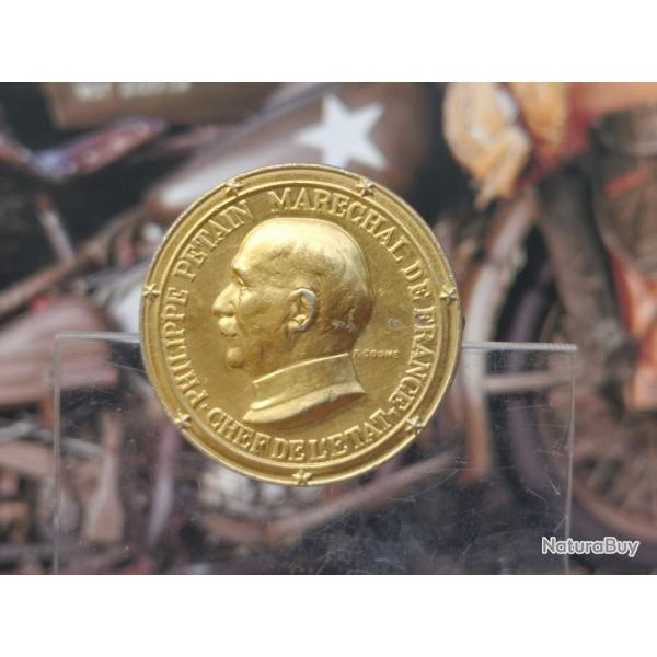 M�daille Philippe P�tain Mar�chal de France -  26 mm