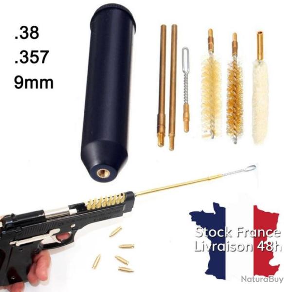 Kit de nettoyage universel 38/357/9mm portable - Envoi rapide depuis la France