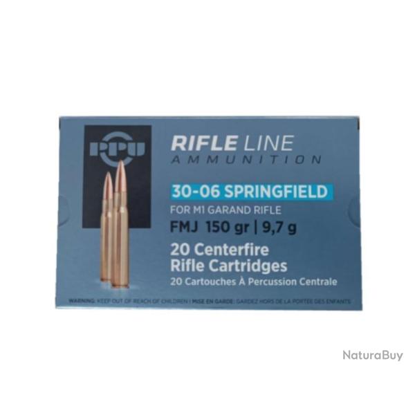 Cartouches Partizan Cal. 30-06 Springfield - 150 Grs FMJ