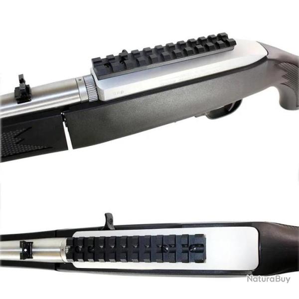 Rail picatinny pour Ruger 10/22 avec 11 emplacements