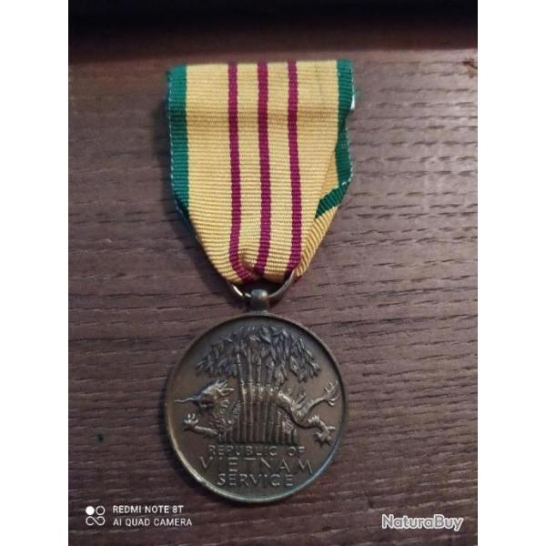 MEDAILLE USA, VIETNAM SERVICE MEDAL, GUERRE DU VIETNAM