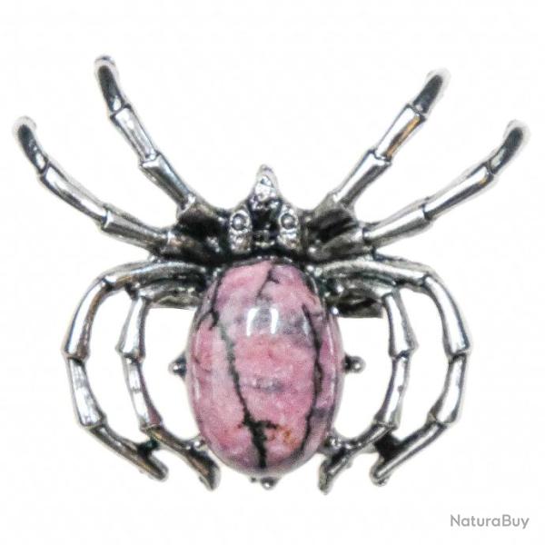 Broche araign�e avec rhodonite
