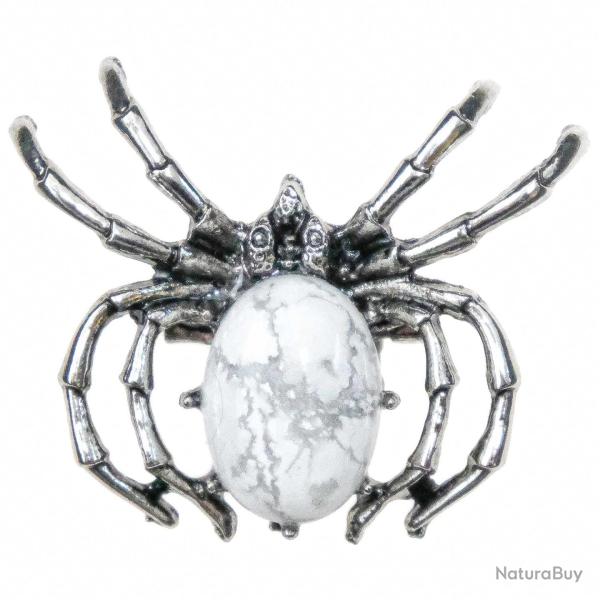 Broche araign�e avec howlite