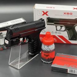 Pack pr&ecirc;t &agrave; tirer complet avec laser Pistolet XBG billes acier 4,5mm officiel Umarex 3 joules (Munit